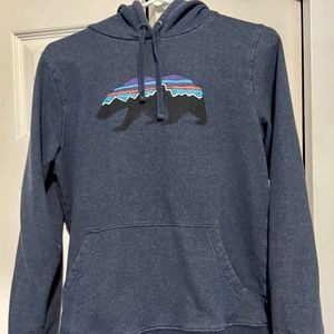 Patagonia Fitz Roy Bear Uprisal Hoodie - Women's S Navy